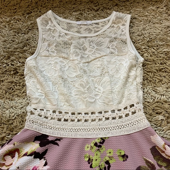 Ardene Women’s Lace and Floral Sleeveless Dress 🌸Size XS - Picture 3 of 17